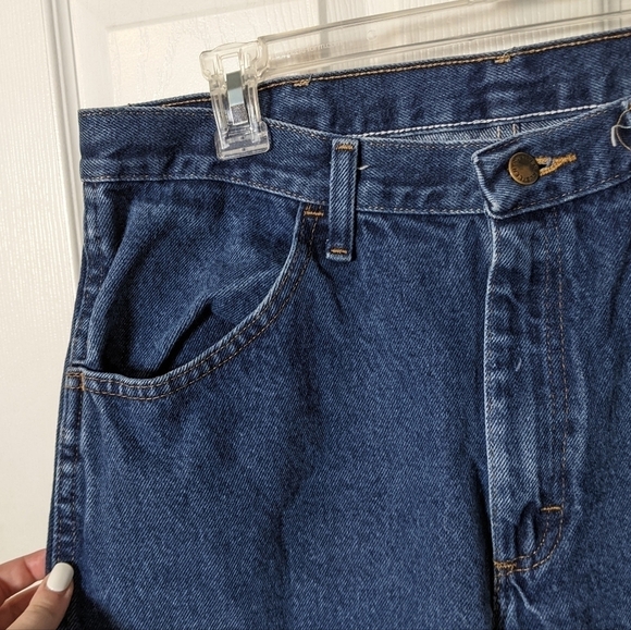 New Classic Fit 100% Cotton Medium Wash Men's Jeans from Rustler Size 34x29 - Picture 5 of 7